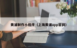 庄河黄浦制作小程序（上海黄浦app官网）